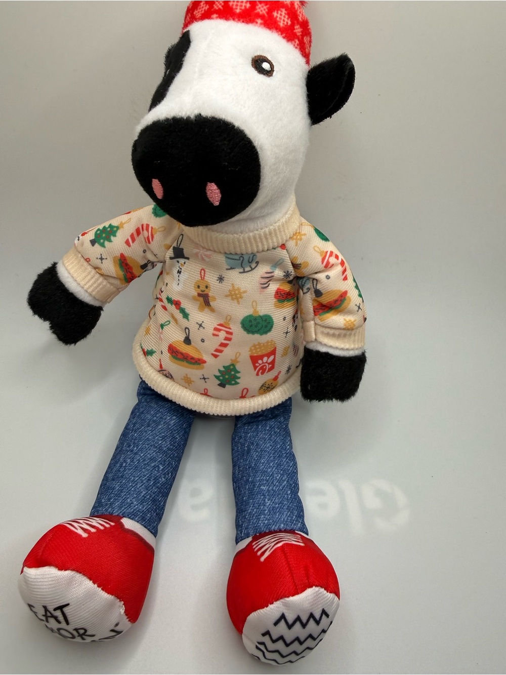 Chic fila plush cow holiday Christmas limited addition plush toy
